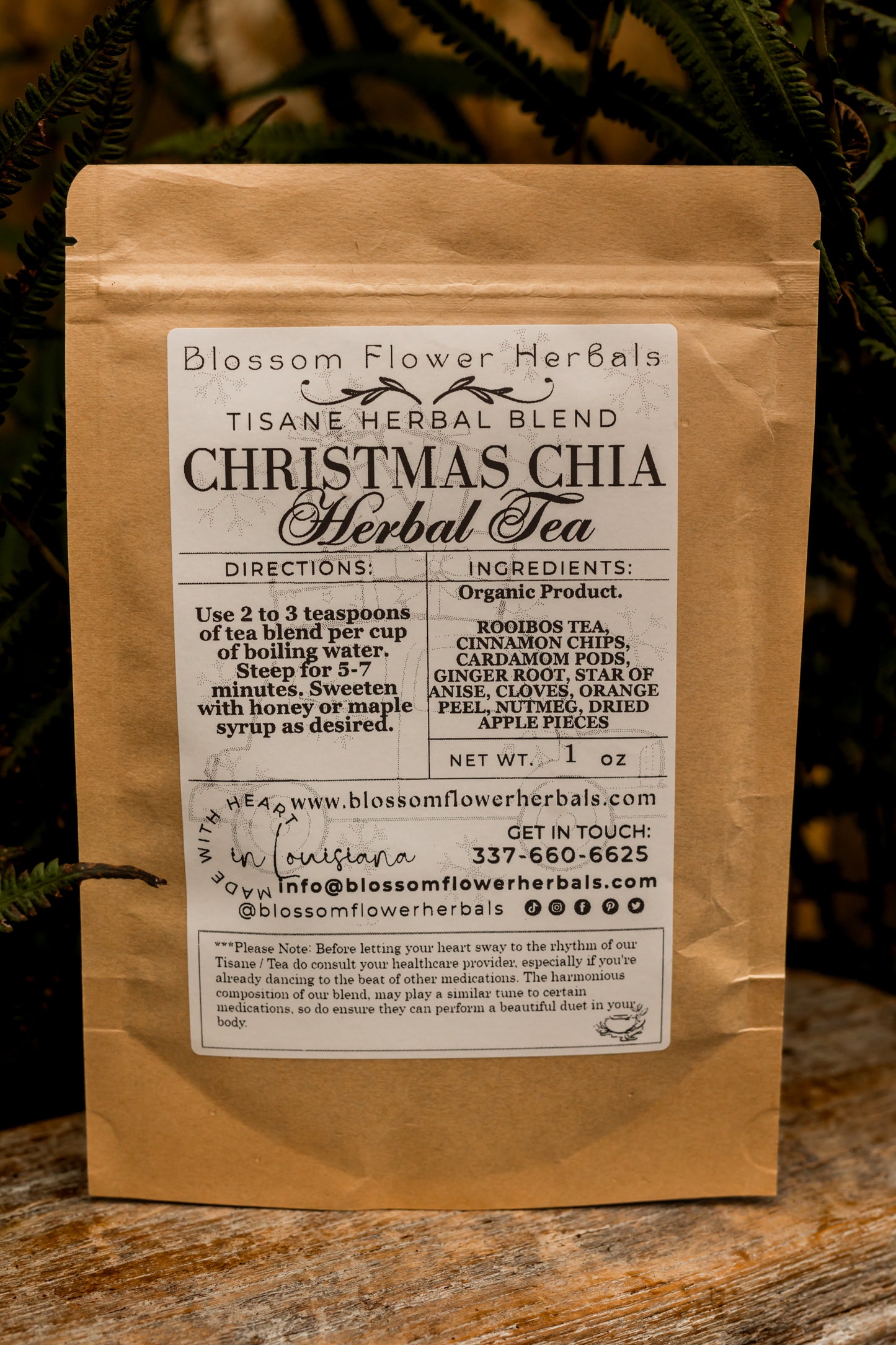 Christmas Chai Tisane | Caffeine Free Chia
