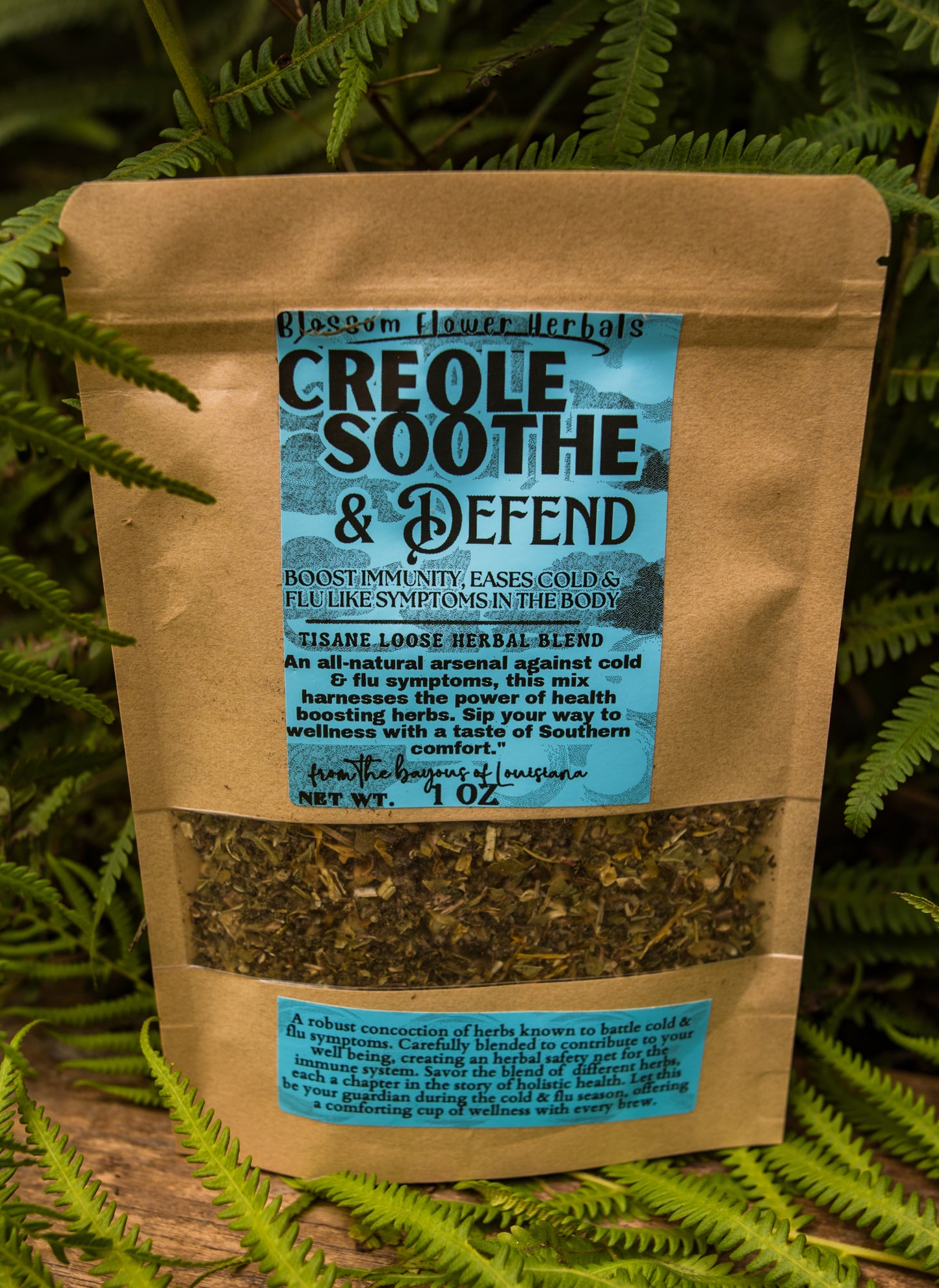 Creole Soothe & Defend Herbal Tea By Blossom Flower Herbals