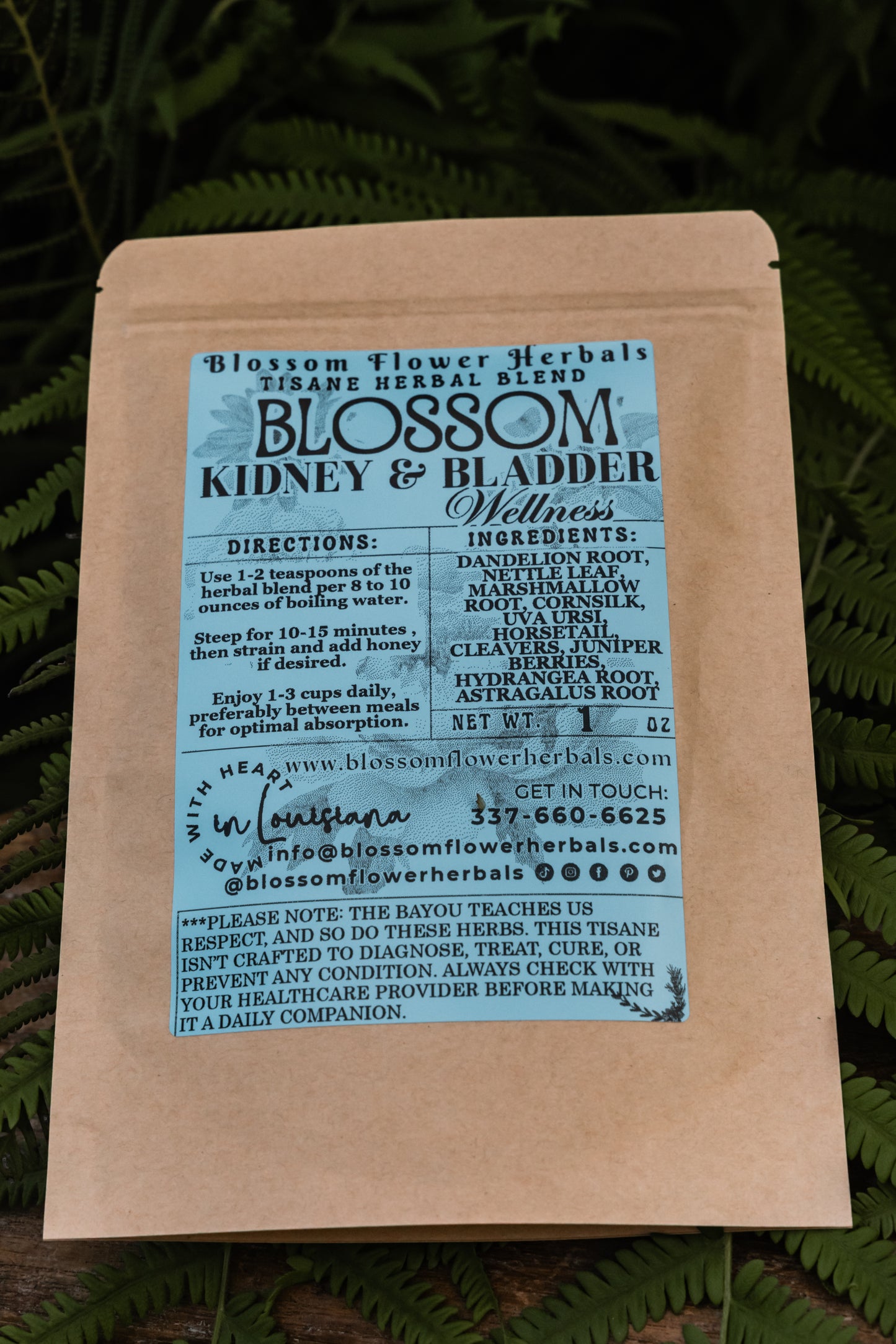 Blossom Kidney & Bladder Wellness | Supports Kidney Function, Urinary tract Health, & Detoxification