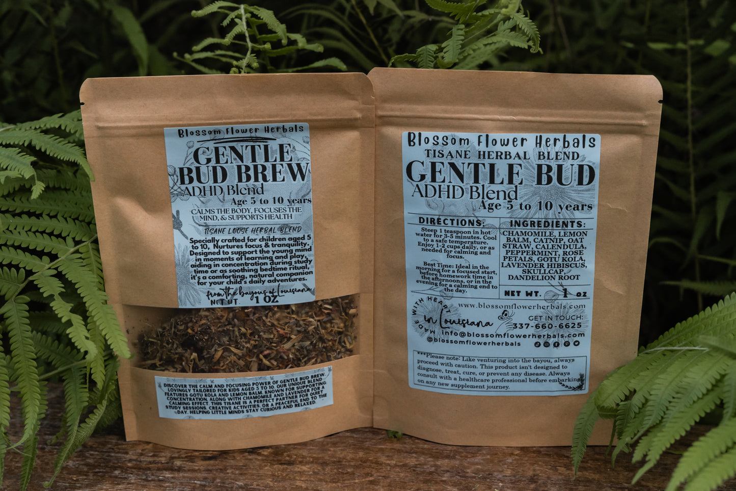 Gentle Bud Brew (ADHD Support Ages 5 to 10) |  May Help Calm The Body, Focus the Mind