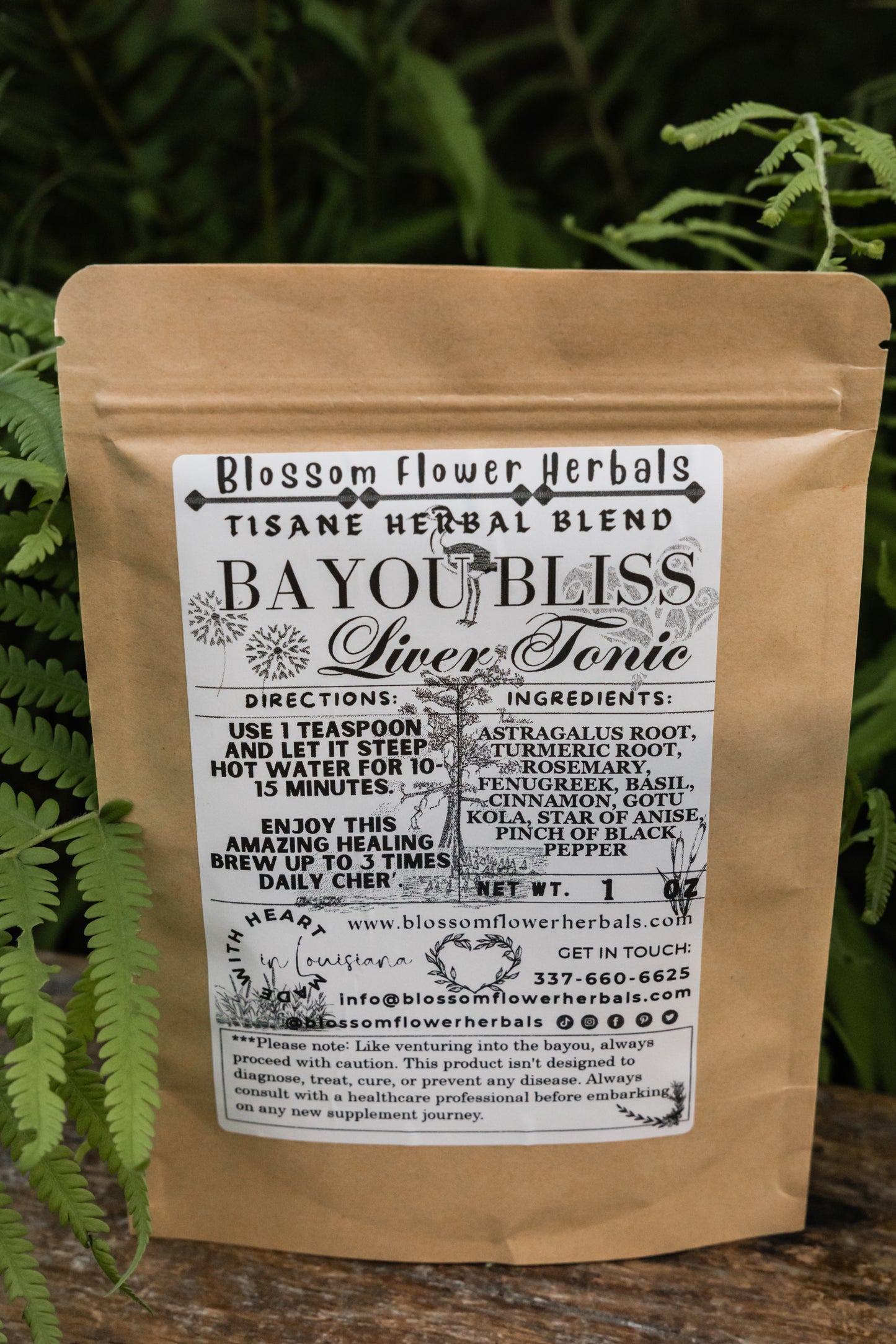 Bayou Bliss Liver Tonic ~ Liver Health & Mild Detox