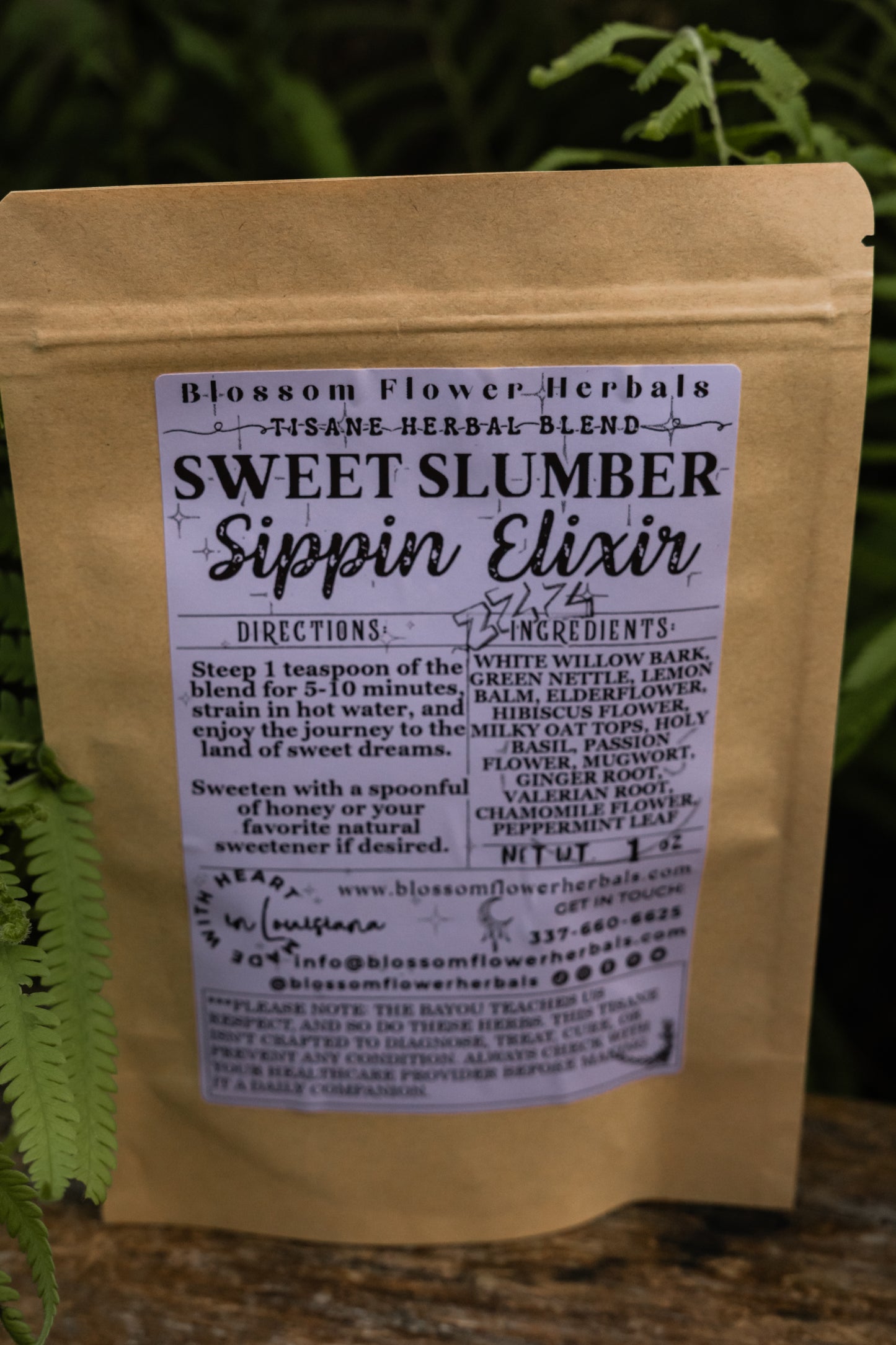 Sweet Slumber Sippin' Elixir ~ Promotes Restful Sleep & Relaxation