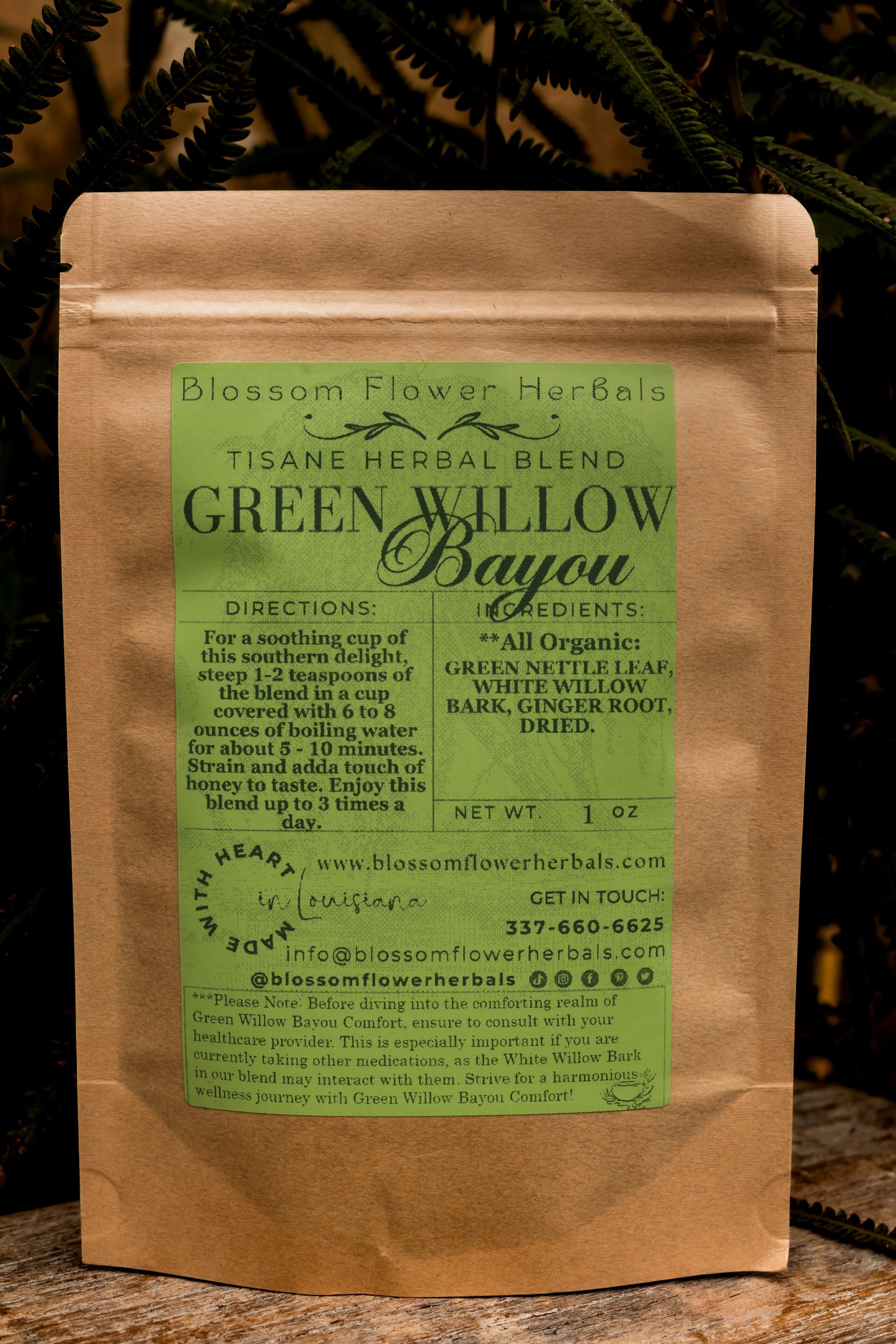 Green Willow Bayou Comfort ~ Pain & Inflammation (Works great for Arthritis & Fibromyalgia)