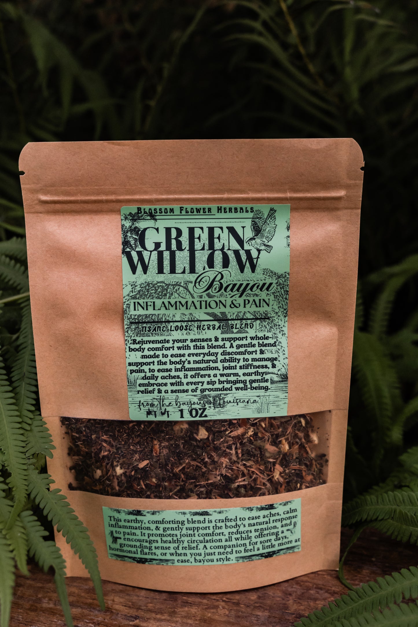 Green Willow Bayou Herbal Tea By Blossom Flower Herbals