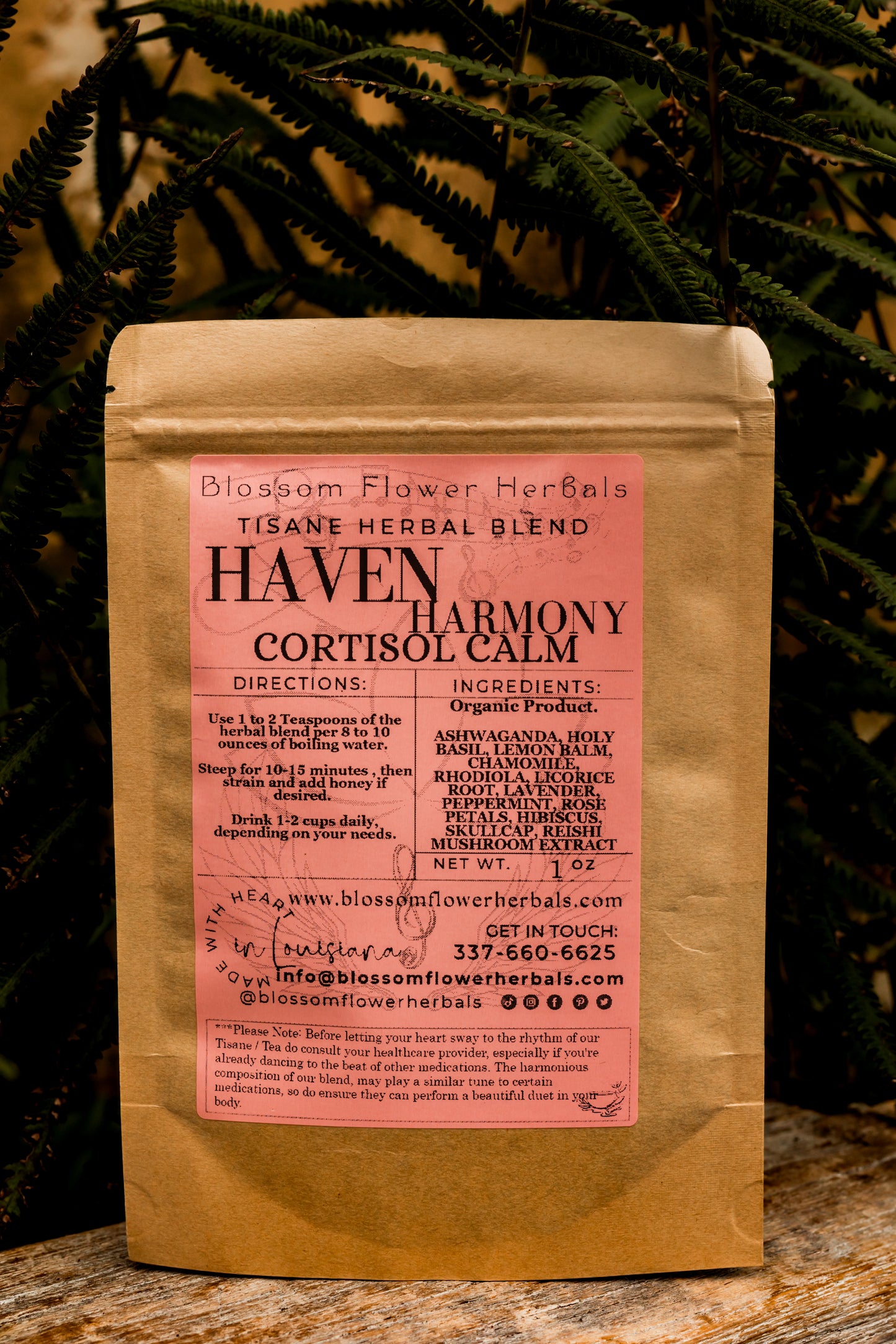 Haven Harmony Cortisol Tisane | Find your peace, naturally.