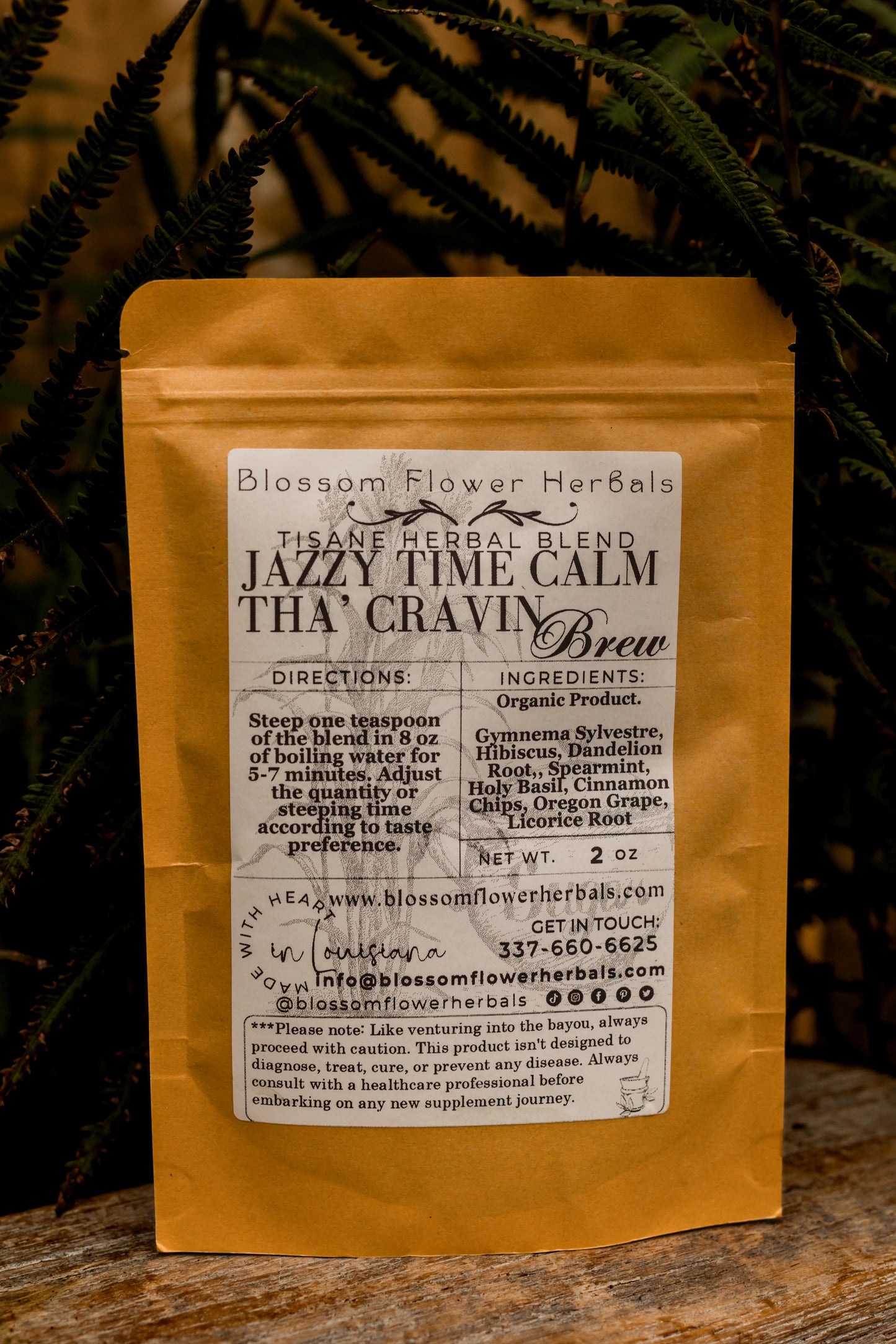 Jazzy Time Sugar Calm Down Tisane ~ Sugar Craving Reducer