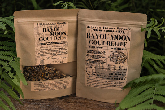 Bayou Moon Gout Relief Herbal Tea By Blossom Flower Herbals