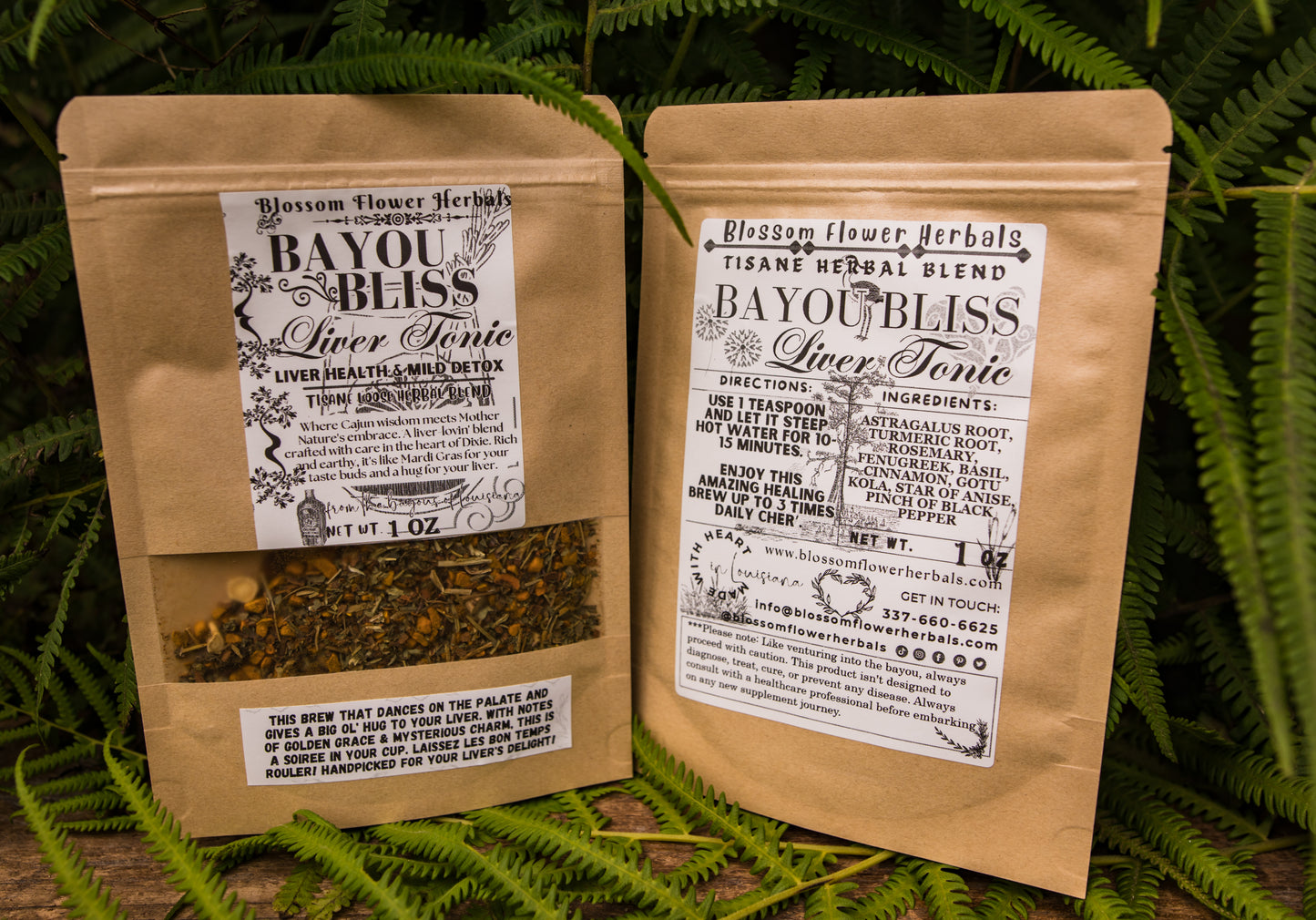 Bayou Bliss Liver Tonic Herbal Tea By Blossom Flower Herbals