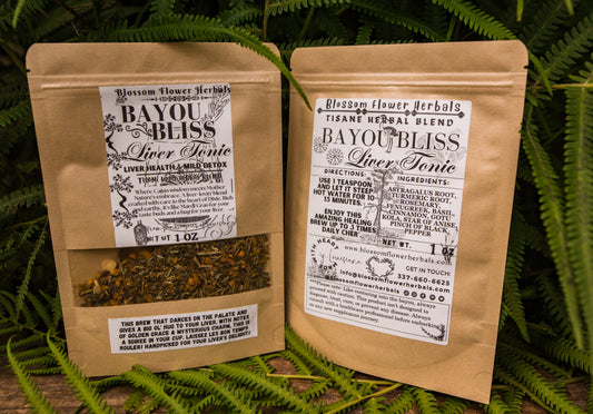 Bayou Bliss Liver Tonic Herbal Tea By Blossom Flower Herbals
