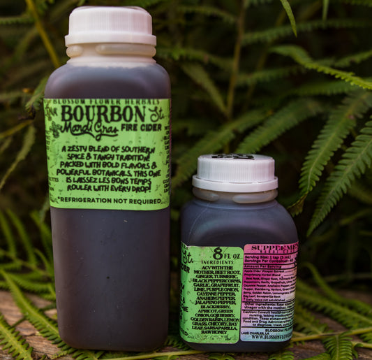 Bourbon St Mardi Gras Fire Cider By Blossom Flower Herbals