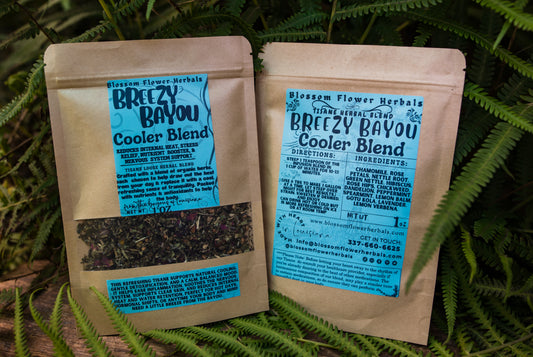 Breezy Bayou Cooler Herbal Tea By Blossom Flower Herbals