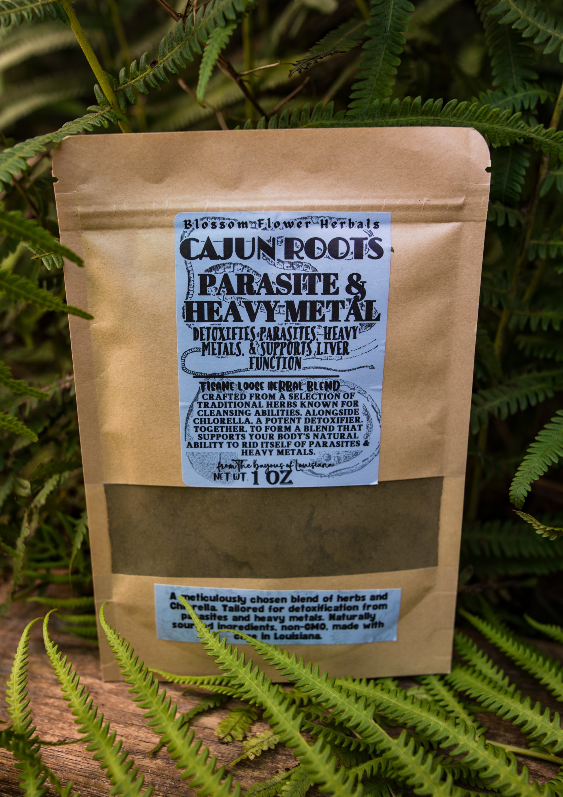 CAJUN ROOTS PARASITE & HEAVY METAL DETOX POWDER BY BLOSSOM FLOWER HERBALS