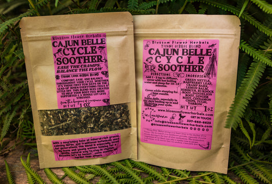 Cajun Belle Cycle Soother Herbal Tea By Blossom Flower Herbals