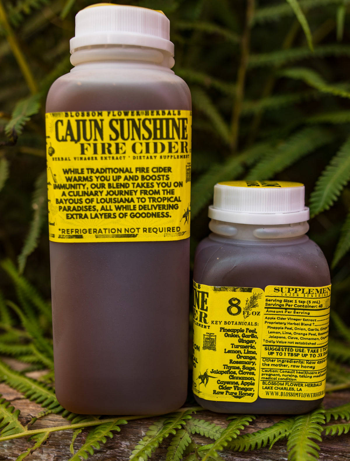 Cajun Sunshine Fire Cider Blend By Blossom Flower Herbals
