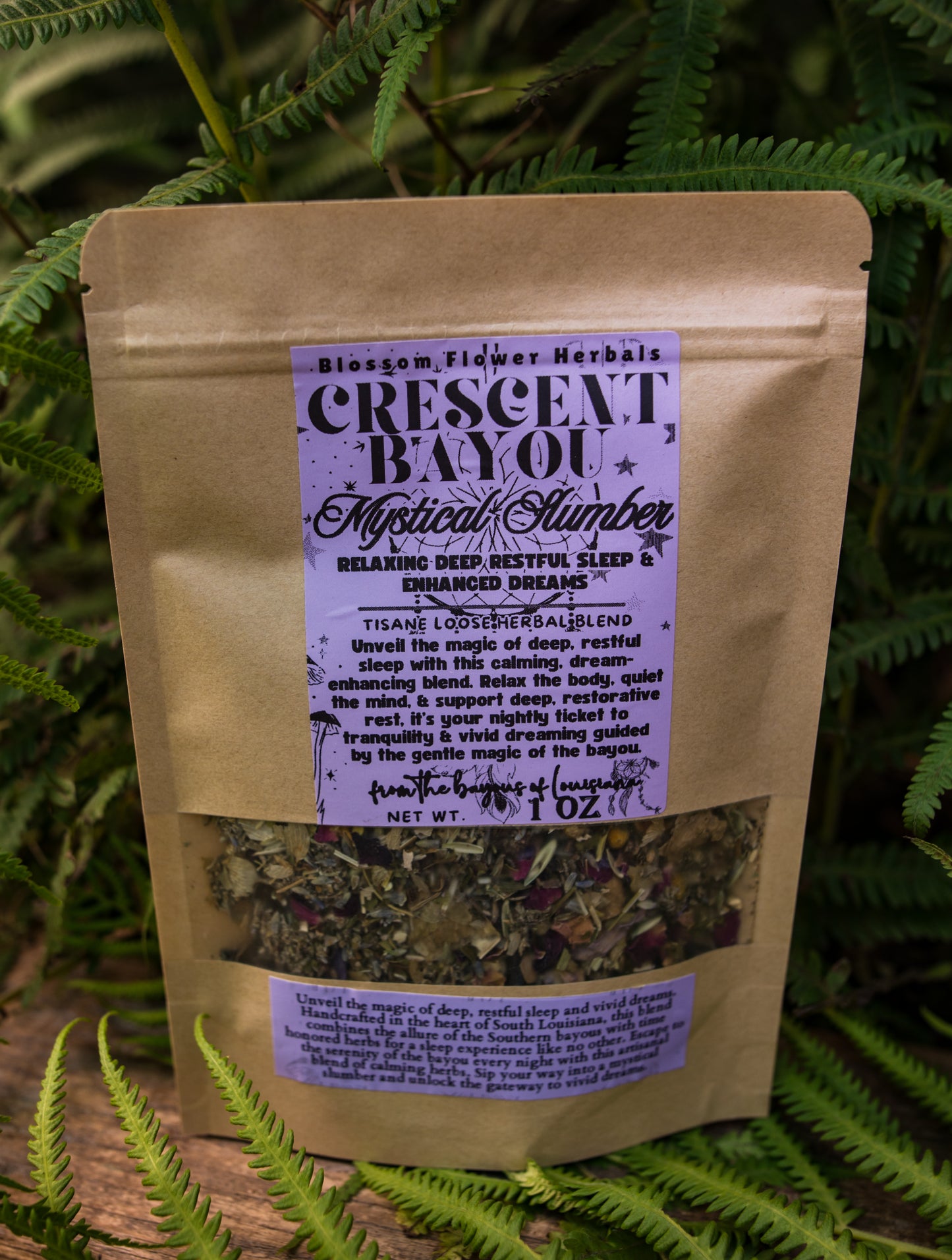 Crescent Bayou Mystical Slumber Herbal Tea By Blossom Flower Herbals