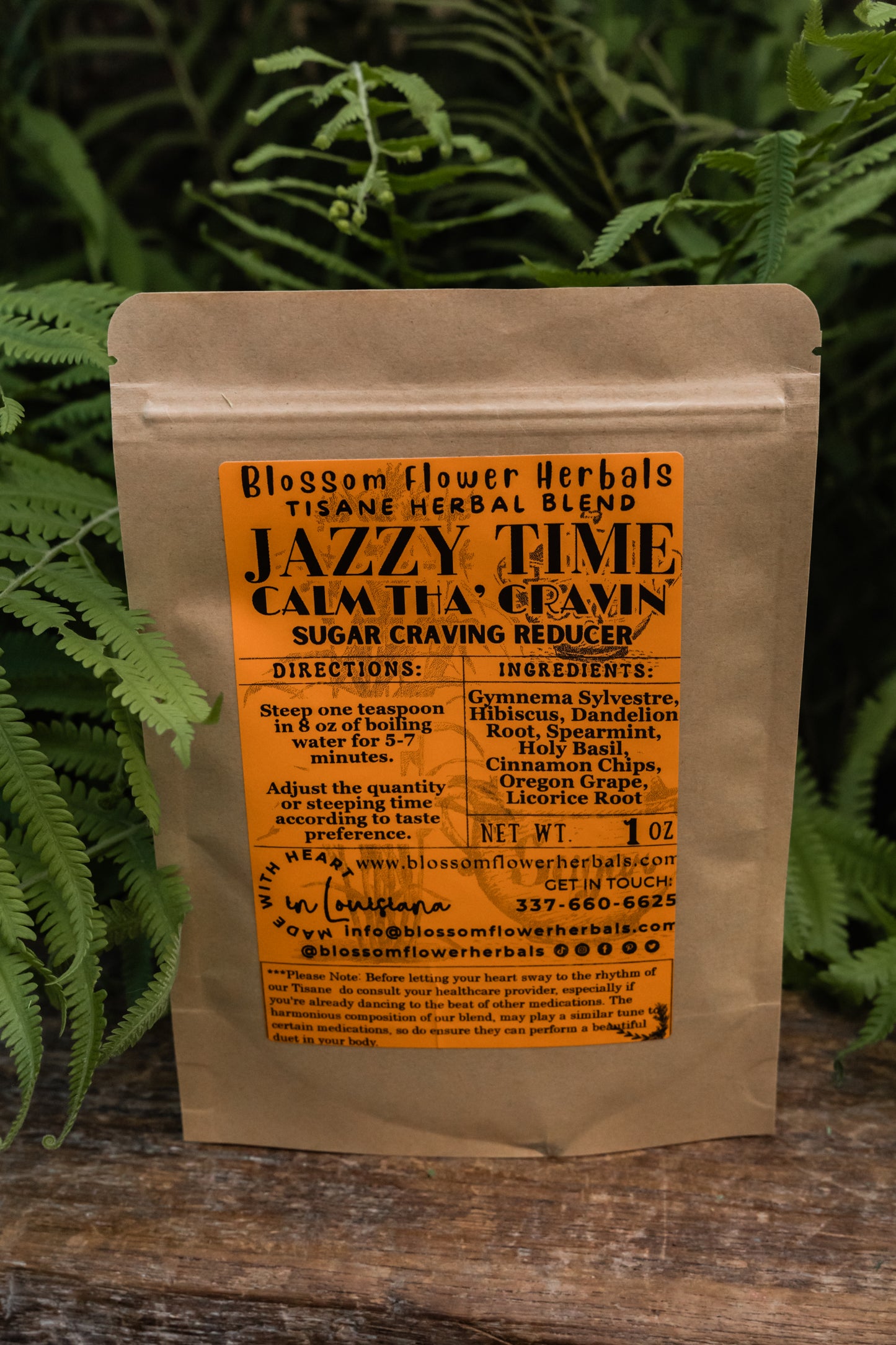 Jazzy Time Sugar Calm Down Tisane ~ Sugar Craving Reducer