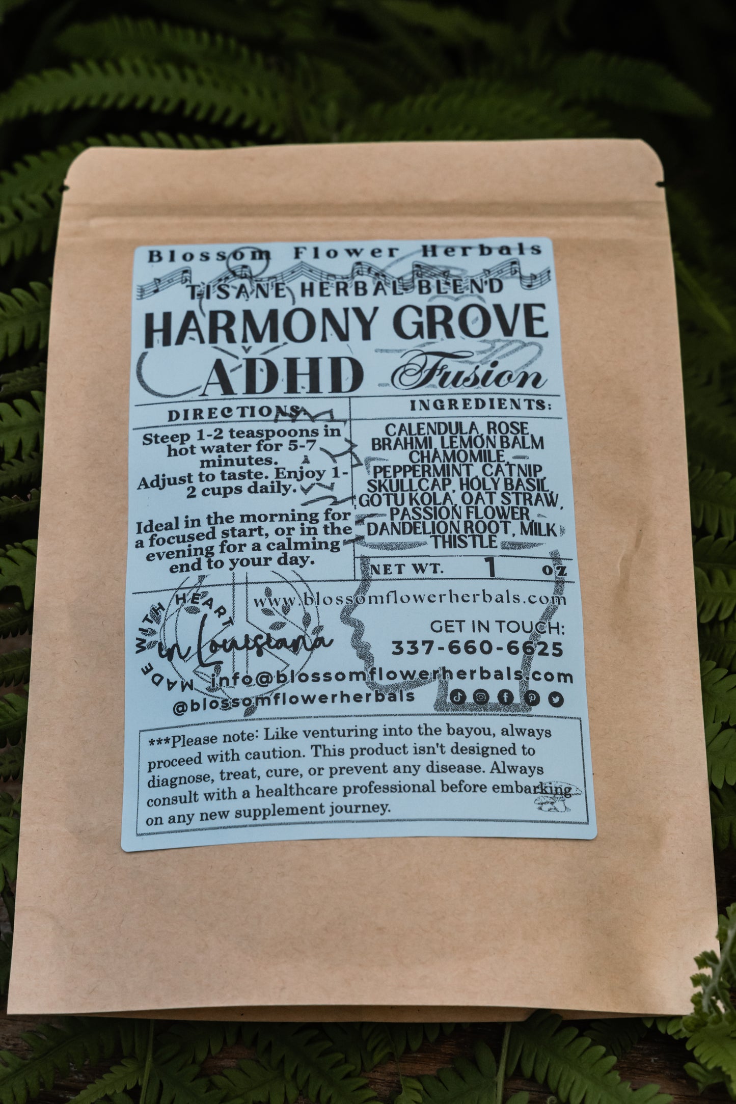 Harmony Grove Fusion (ADHD  Support. ages 17 to Adult) | May Enhance Focus, Calm, & Mental Clarity