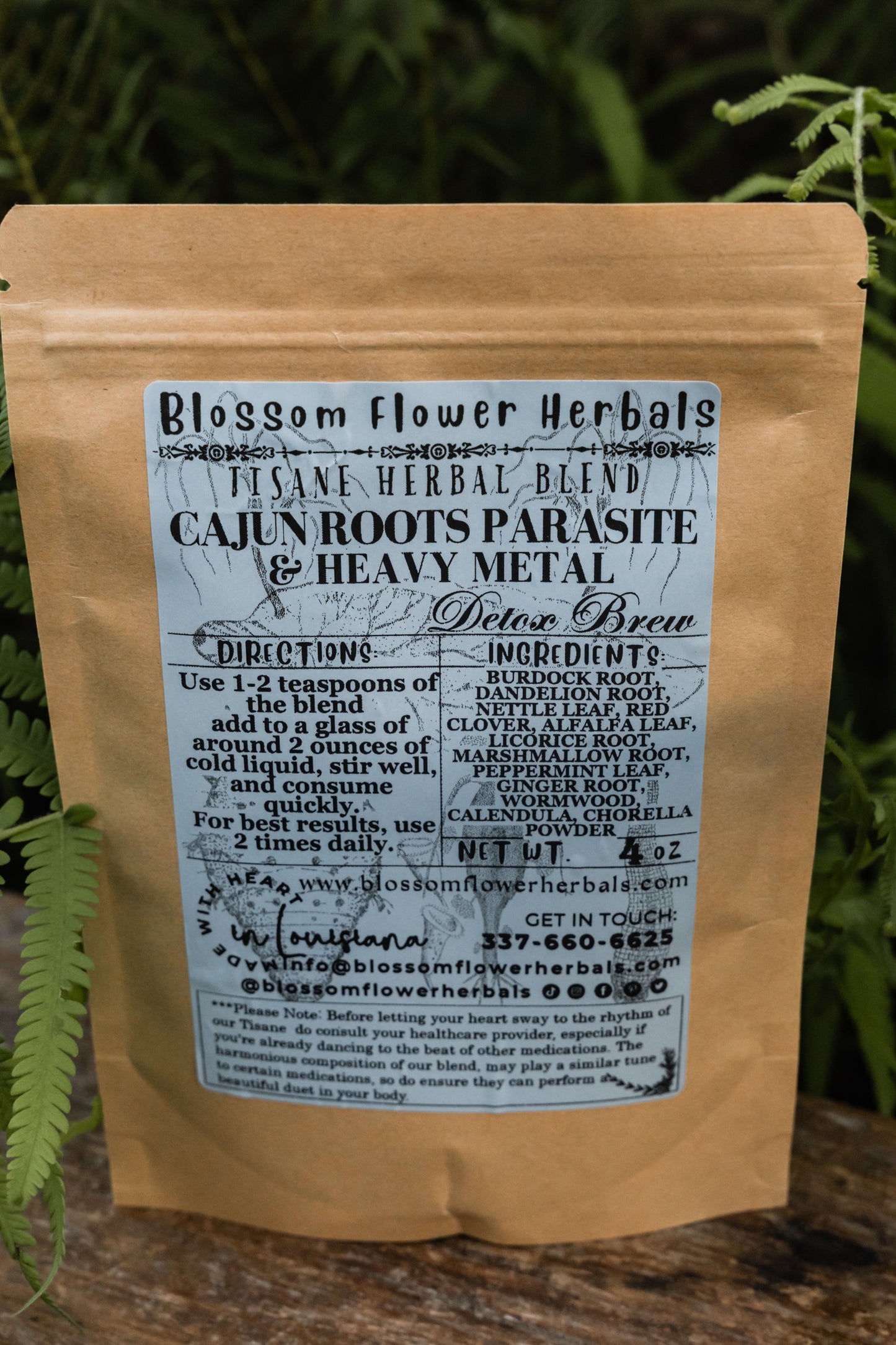CAJUN ROOTS PARASITE & HEAVY METAL DETOX | Detoxifies Parasites, Heavy Metals, Supports Liver Function