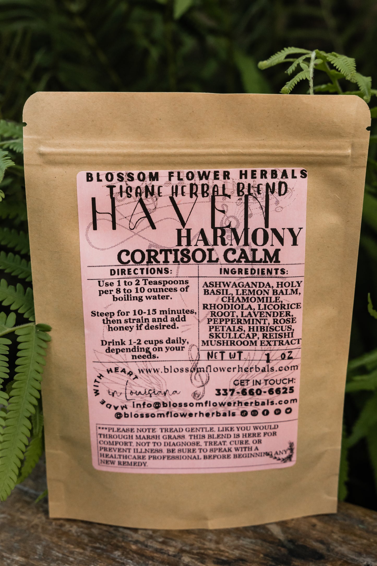 Haven Harmony Cortisol Tisane |  Find your peace, naturally.