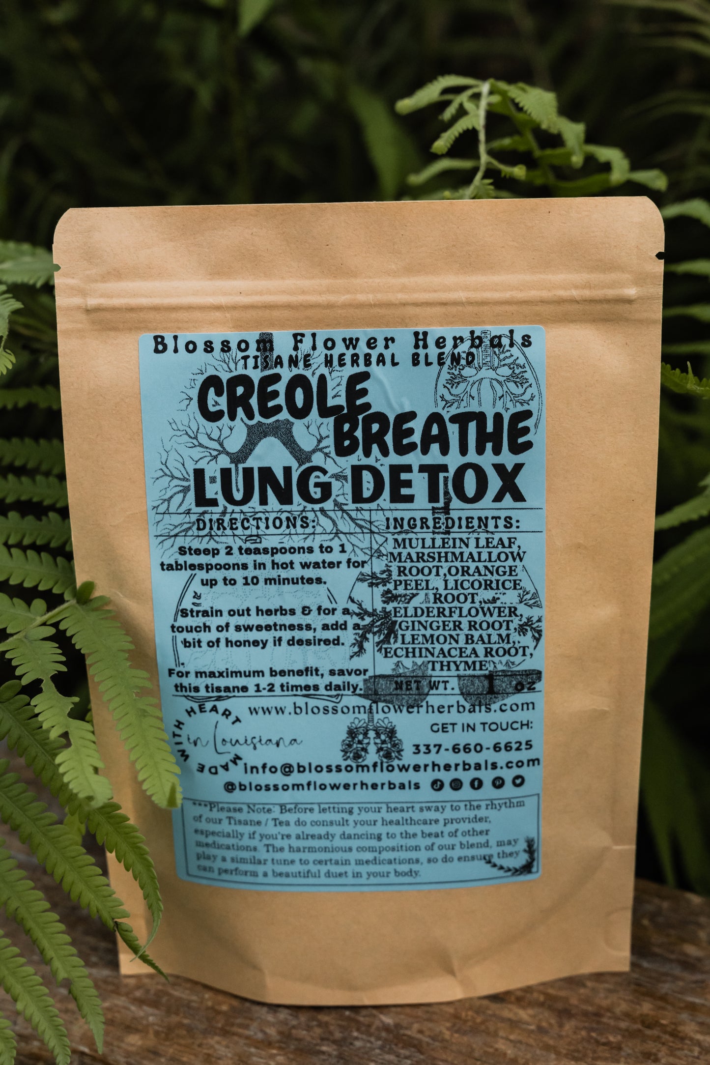 Creole Breathe Lung Detox | May Help Cleans Lungs, Supports Respritory Health, & Immune Function