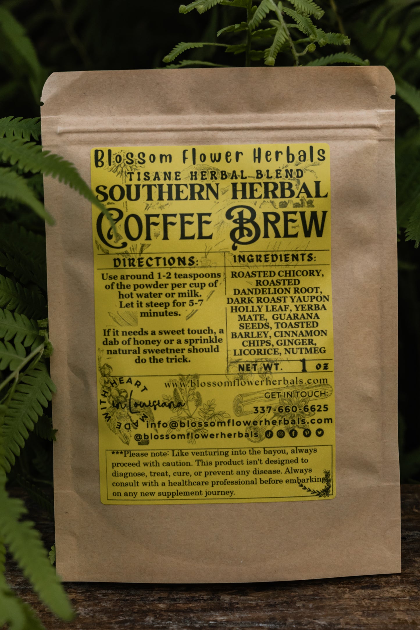 Southern Herbal Coffee Brew ~ Coffee Replacer Made With All Herbs