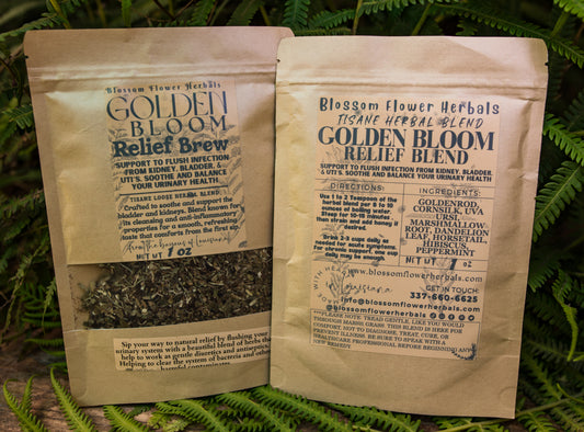 Golden Bloom Herbal Tea By Blossom Flower Herbals