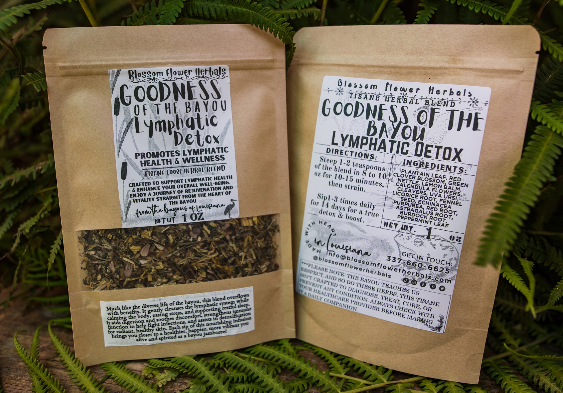 Goodness Of The Bayou Lymphatic Herbal Tea By Blossom Flower Herbals