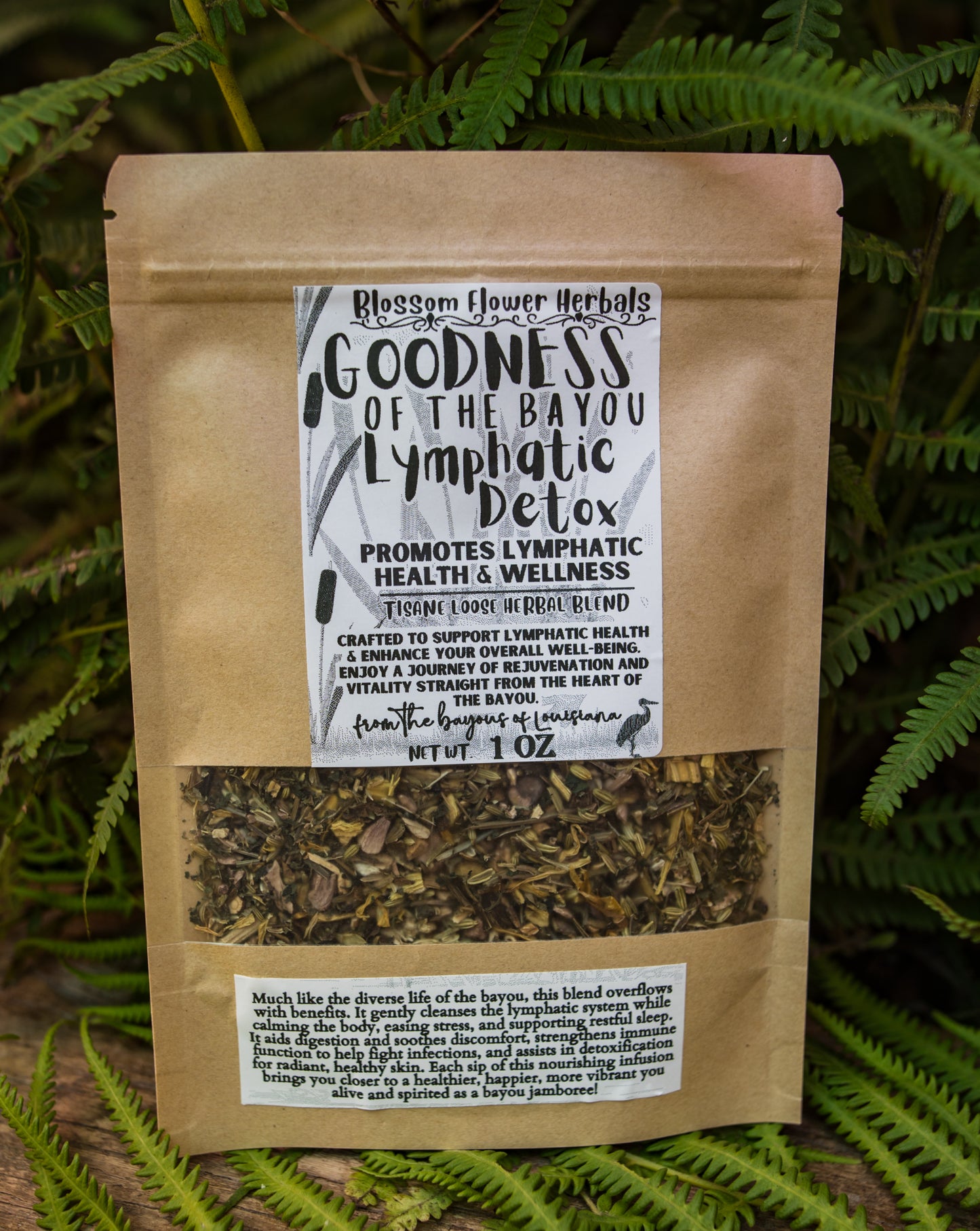 Goodness Of The Bayou Lymphatic Herbal Tea By Blossom Flower Herbals