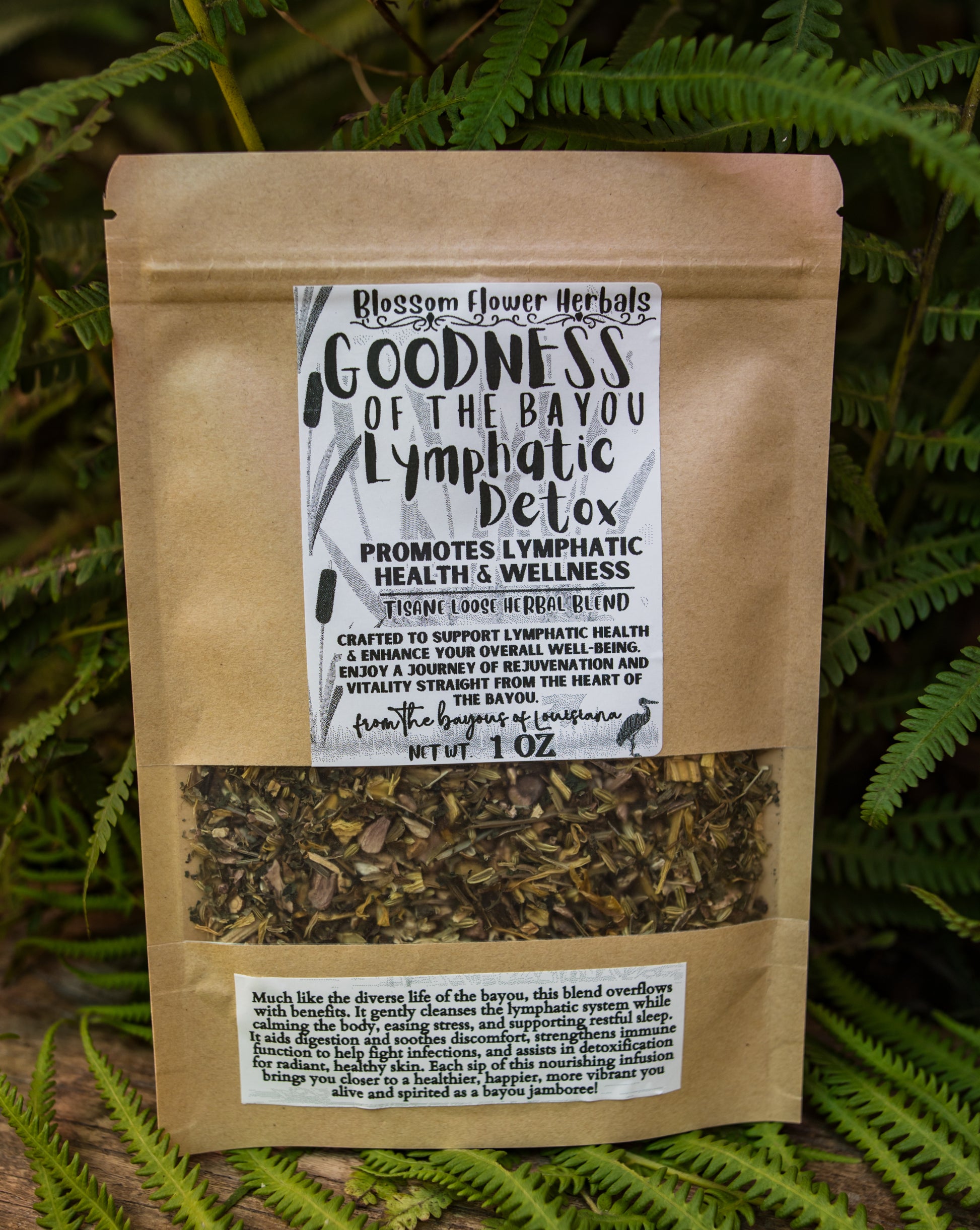 Goodness Of The Bayou Lymphatic Herbal Tea By Blossom Flower Herbals