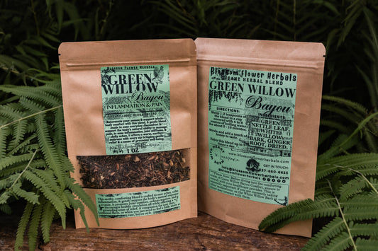 Green Willow Bayou Herbal Tea By Blossom Flower Herbals