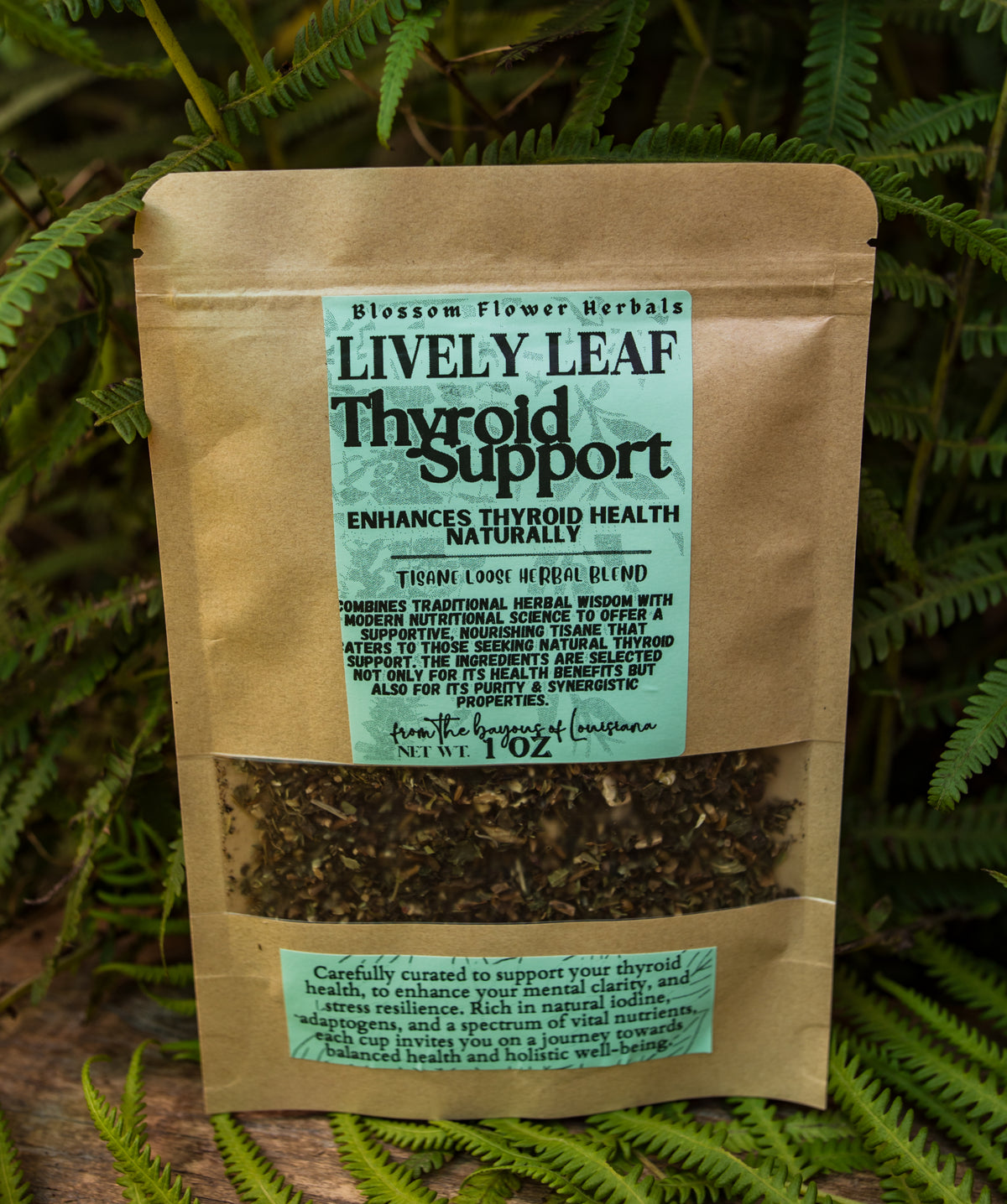 Lively Leaf Thyroid Support Herbal Tea By Blossom Flower Herbals