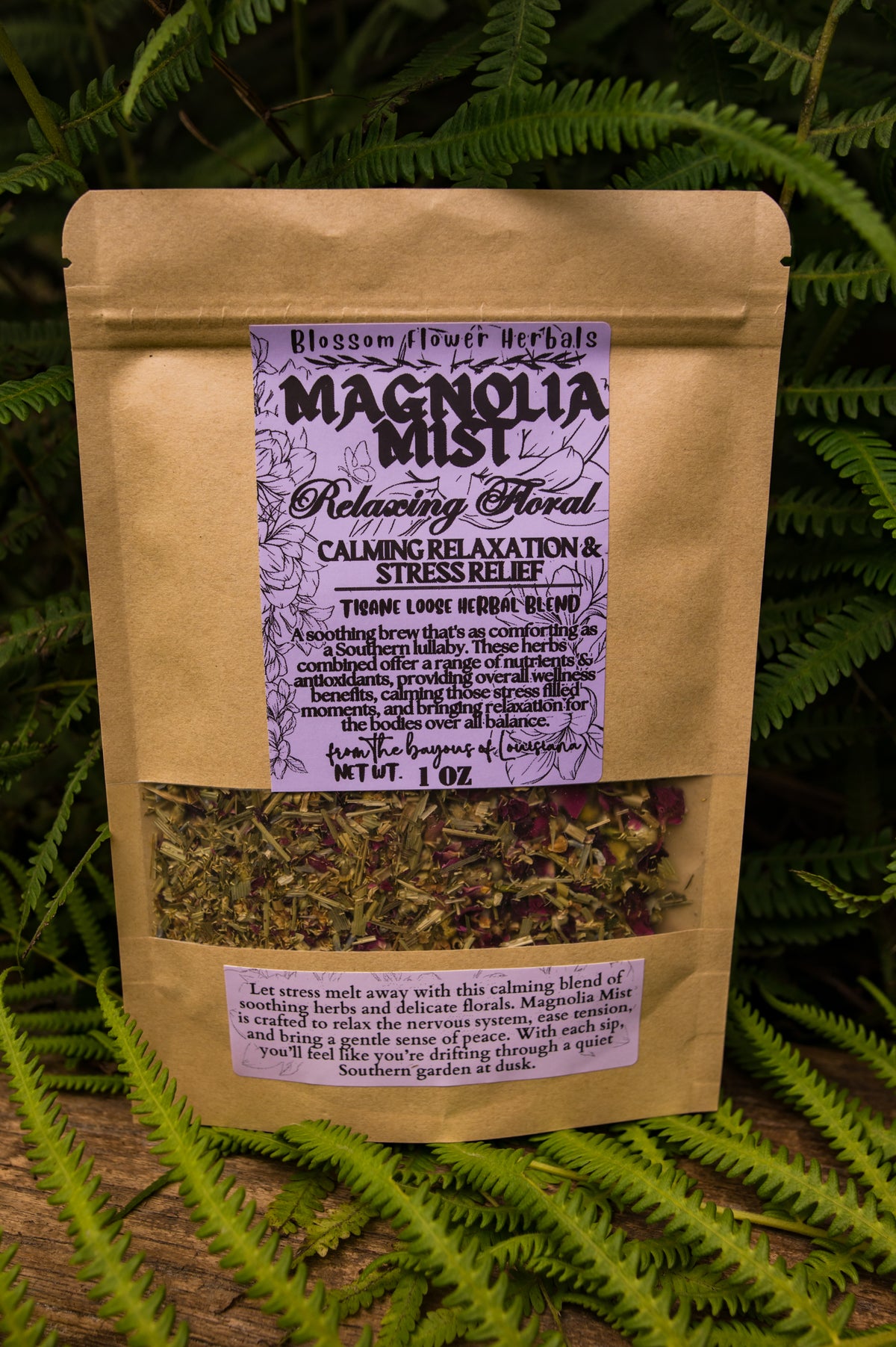 Magnolia Mist Relaxing Floral Herbal Tea By Blossom Flower Herbal