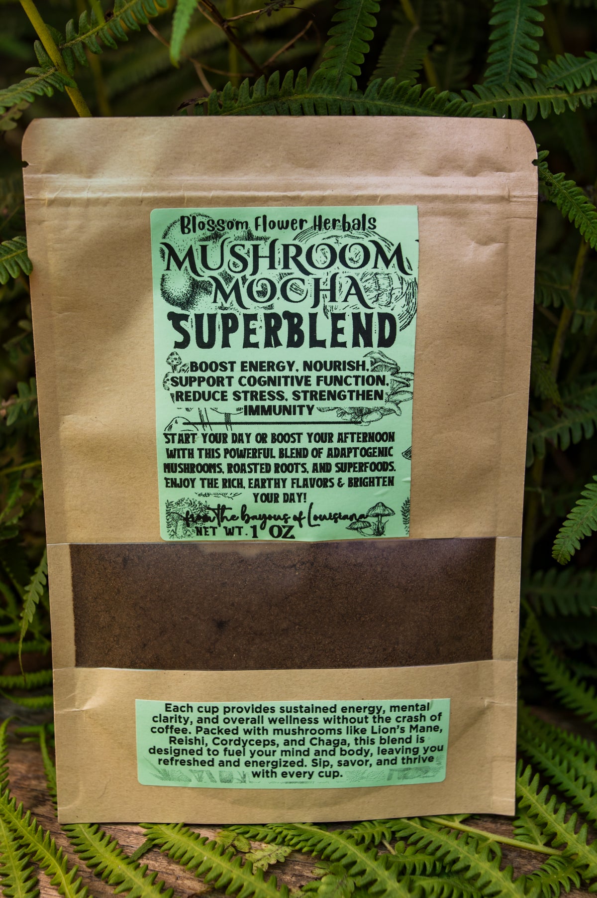 Mushroom Mocha Superblend By Blossom Flower Herbals