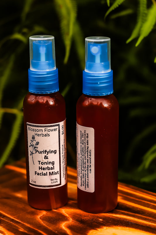 Purifying & Toning Herbal Face Mist |  With Rose Water & Green Tea