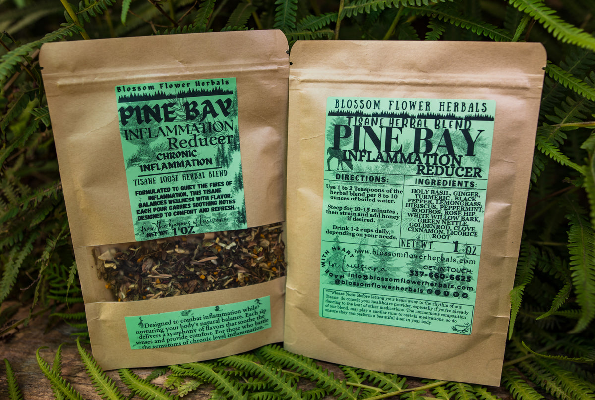 Pine Bay Inflammation Reducer Herbal Tea By Blossom Flower Herbals