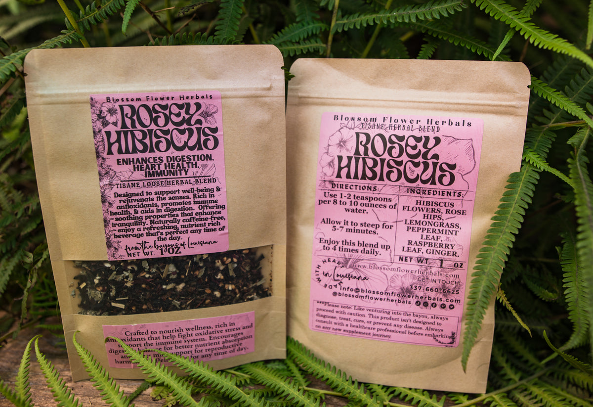 Rosey Hibiscus Herbal Tea By Blossom Flower Herbals