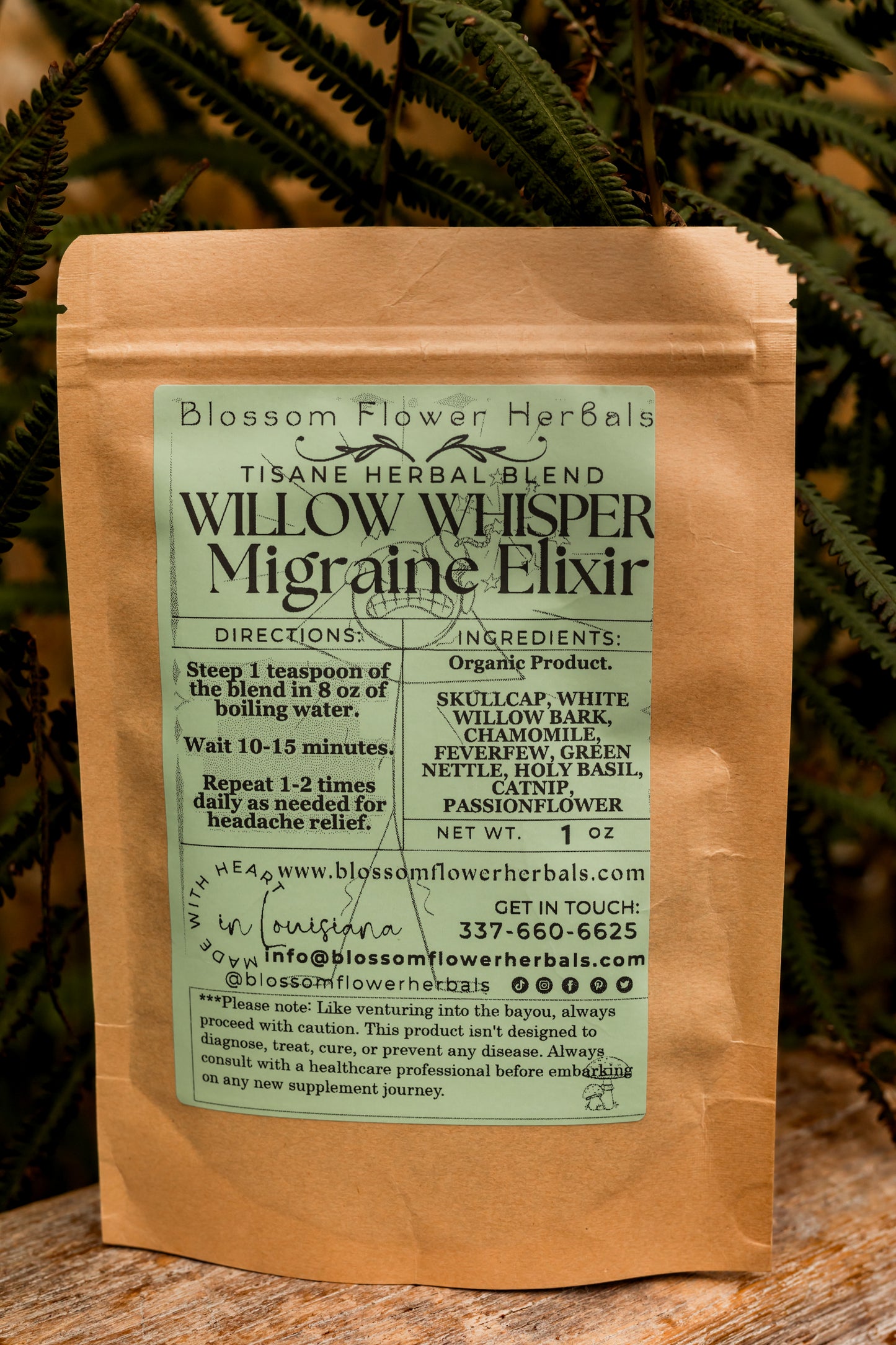 Willow Whisper Migraine Elixir | Helps Alleviate Migraines & Calms Nerves