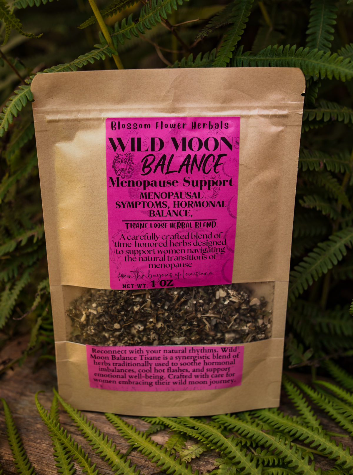 Wild Moon Balance Herbal Tea by Blossom Flower Tincture