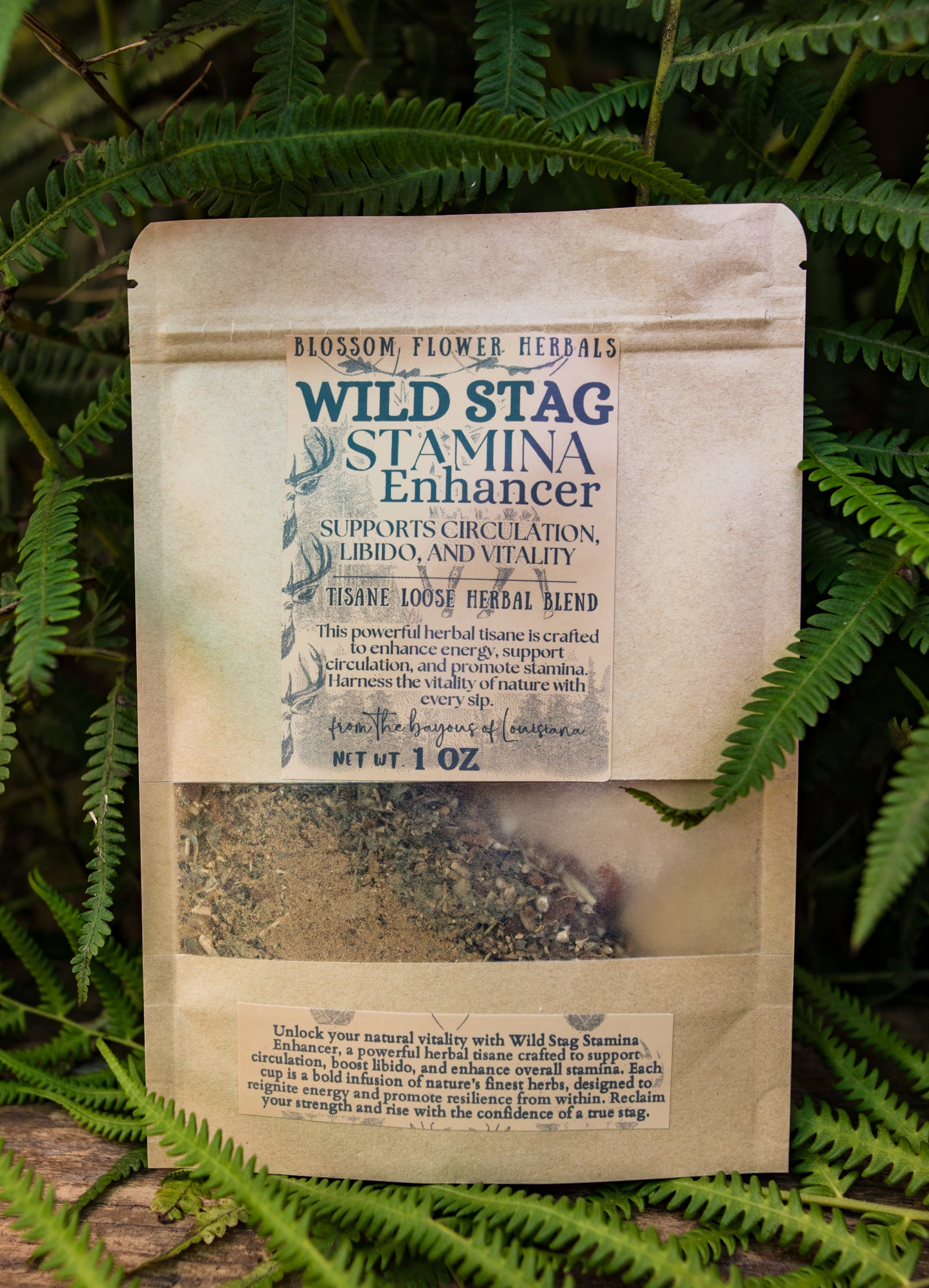 Wild Stag Stamina Enhancer Herbal Tea by Blossom Flower Herbals