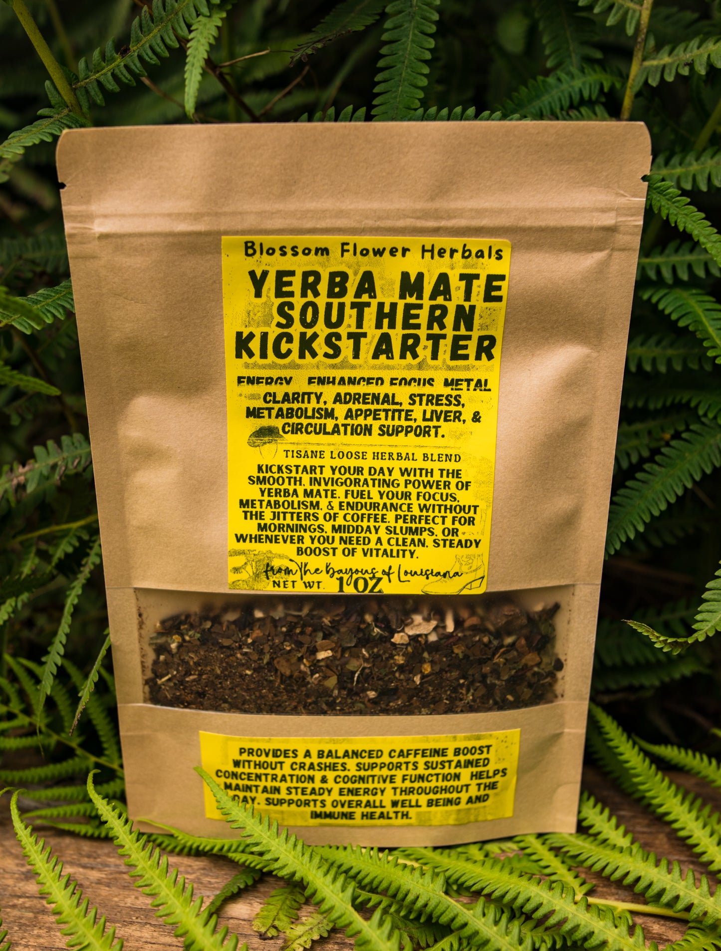 Yebra Mate Southern Kickstarter herbal tea by Blossom Flower Herbs 