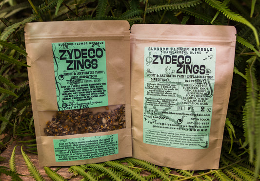 Zydeco Zings Herbal Tea By Blossom Flower Herbals