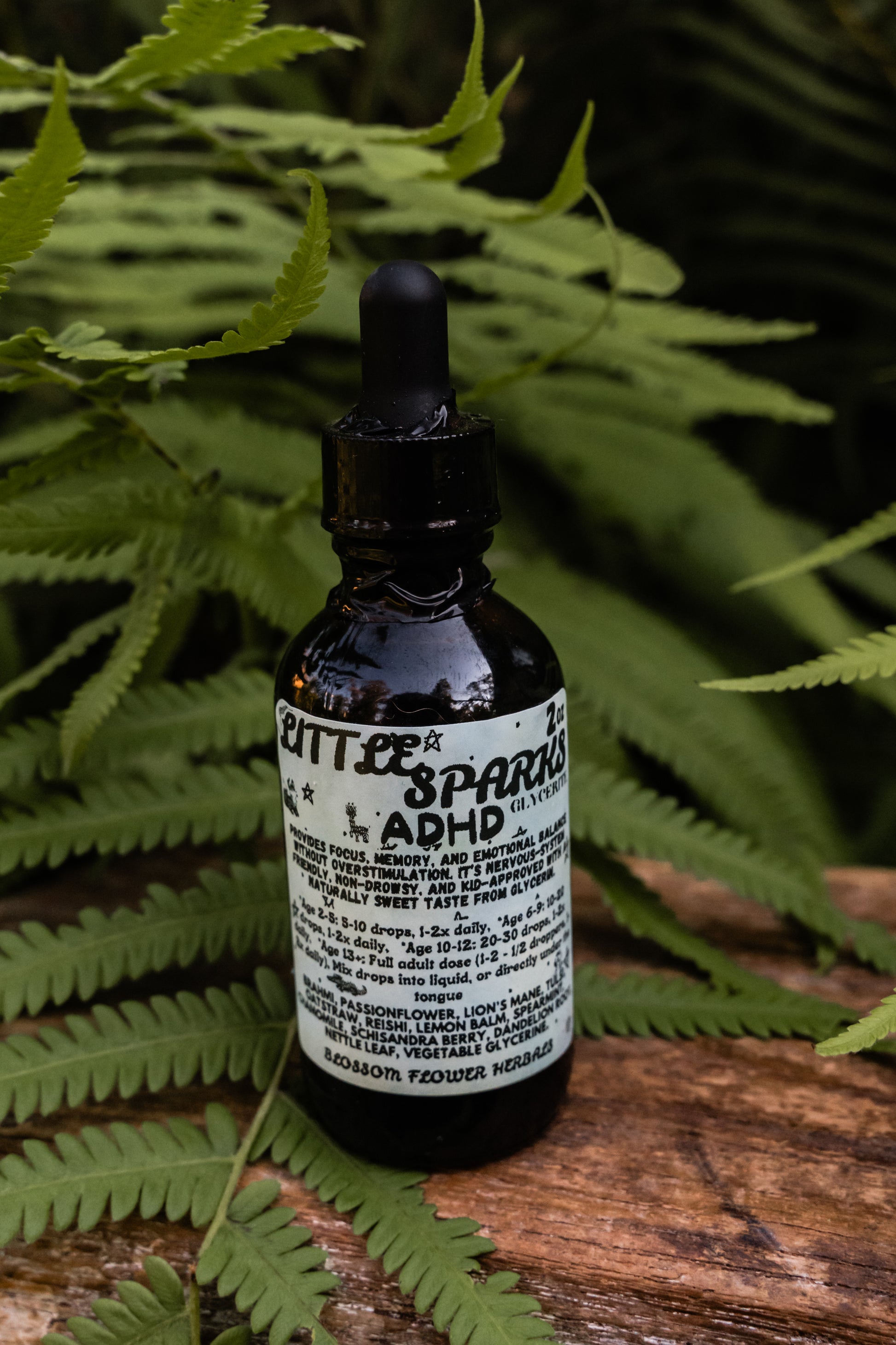 little sparks adhd tincture by blossom flower herbals