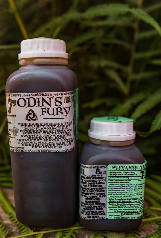odin's fury fire cider by blossom flower herbals