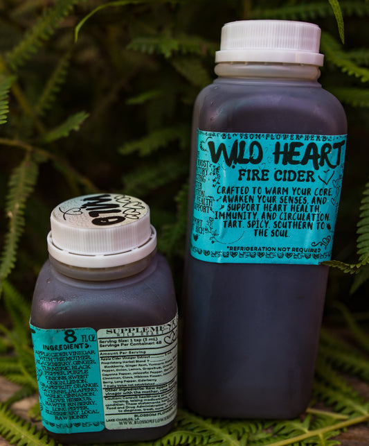 wild heart fire cider by blossom flower herbals
