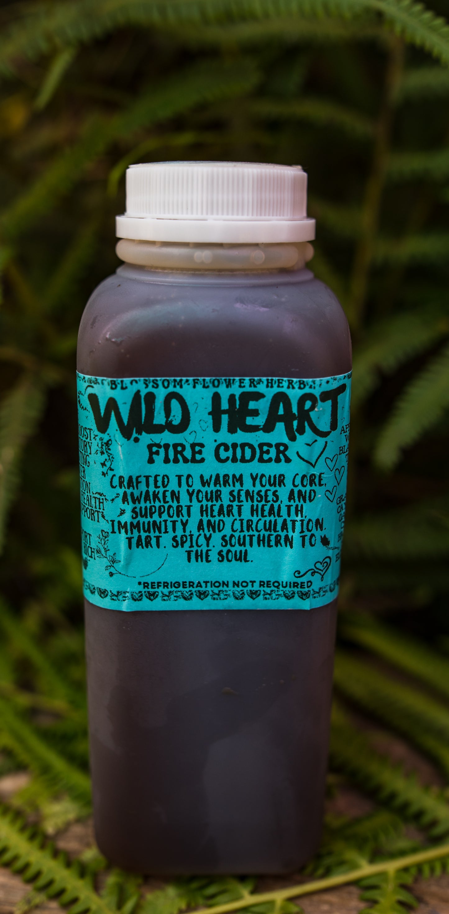 wild heart fire cider by blossom flower herbals